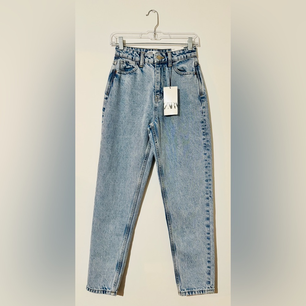 Zara High Rise Women Jeans - Light Blue